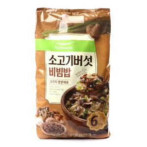 [풀무원] 생가득 소고기버섯 비빔밥 1572g 262g x 6입