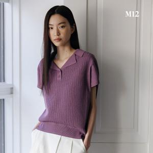 [온플/2만원인하] M12 25SS 린넨블렌디드 크로셰 카라니트 3종