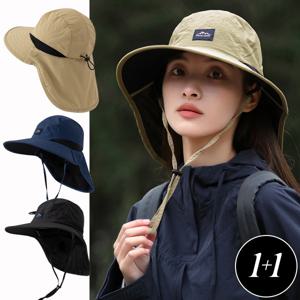 1+1 스코로 여름 캠핑용 썬캡 자외선 UV 차단 모자