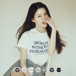 395502 여 크롭핏 그래픽 반팔티(WWS)