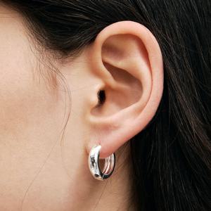 [최지우 착용] glossy basic one-touch earring