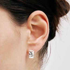 [~6/22 원석팔찌]crush one-touch earring
