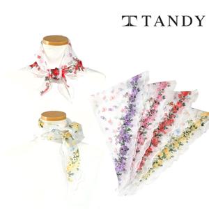 TANDY 삼각 나비가든 시원한소재 스카프 &미니펄 스카프 1+1 세트