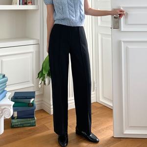 [빼빼] (S~XL) 자체제작 와이드 스판 뒷밴딩 슬랙스