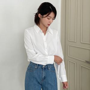 [빼빼] (자체제작) (FREE~XL)빅사이즈 링클프리 카라넥 기본 블라우스