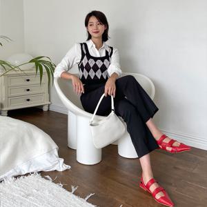 [빼빼] (S~XL) (자체제작)빅사이즈 시크릿밴딩 세미부츠컷 스판 슬랙스