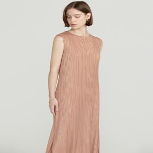 [닥스 여성] [[25SS]] DLDR5BP26C2 [D-PLEATS] 코랄 플리츠 롱 민소매원피스