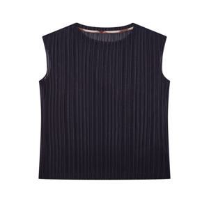 [닥스 여성] [[25SS]] DLTS5BP26N2 [D-PLEATS] 네이비 솔리드 민소매 플리츠 티셔츠