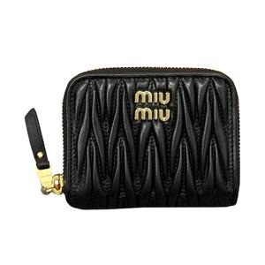 [명품] 25SS  마테라쎄 나파 가죽 지퍼 동전 지갑 / 블랙 5MM268 AFPP F0002