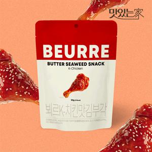 뵈르 버터 김부각 K-치킨맛 50g*4개 술안주