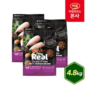 더리얼 캣 그레인프리 크런치 닭고기 키튼 4.8kg