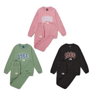 [롯데백화점][노스페이스키즈(백)]키즈 1966 로고 스웻 세트 (NM5MP54)