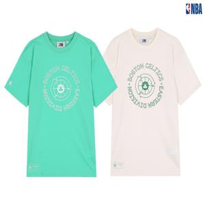 남녀공용 엔비에이 GREEN 빅심볼 티셔츠 N222TS212Z