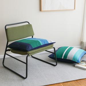 오리고 투톤 방석 겸 쿠션커버 60x60 칼데라레이크