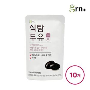 GRN 100% 국내산 무설탕 서리태 팥 식탐두유 (10포)