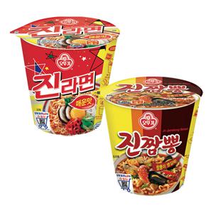 진라면컵 6입 + 진짬뽕컵 6입