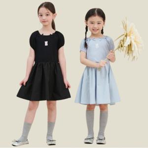 [7%OFF]25SS 러블리 골지 화섬 믹스원피스