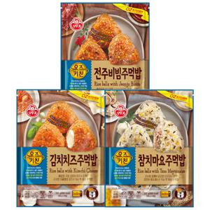 오즈키친 주먹밥 500g 3종(참치마요+전주비빔+김치치즈)