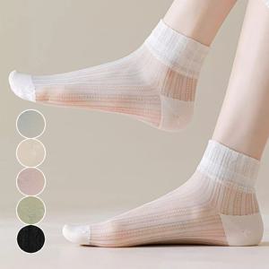 디레닉 여름 시스루 메쉬 망사 양말 5color