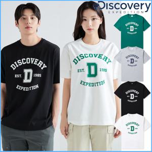 디스커버리 여름 가격인하 남성/여성 공용 바시티 빅로고 반팔티 DXRS57043