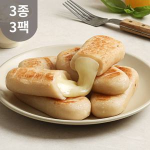 저당 곤약현미 떡마리 3종 3팩 / 키토 저당떡