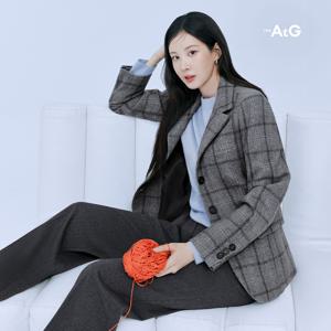 [방송중3만원↓]더엣지 울혼방 타탄 체크 자켓