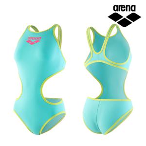 스윔 여성 원 빅 로고 테크백 원피스 수영복 001198 WATER SOFT GREEN