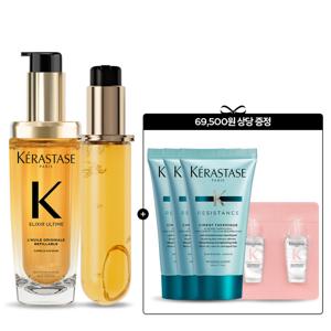 [롯데백화점][케라스타즈](6월/단독) 엘릭서 얼팀 오리지널 헤어오일 75ml + 리필 75ml 세트