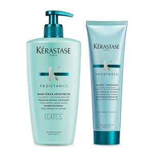 [롯데백화점][케라스타즈](6월) 방 포스 아키텍트 500ml + 시몽 테르미크 150ml) (손상모 2STEP 케어)