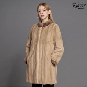 [최초가 3490000원] 진도 Klever 휘메일 풀스킨 유색 밍크코트 (K3W2EH08_)