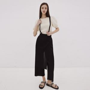 yoyoyoy [여성][최초가 144000원] 랩 스트랩 치마바지_블랙