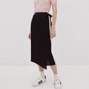 yoyoyoy [여성][최초가 110000원]랩 레이어드 배색 스커트_AJ04WNPSK01GY1