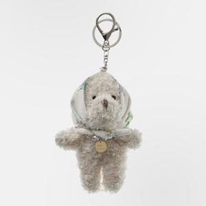 [논로컬 X 이하여백] Hair Kerchief Bear keyring_Light Beige [N25REAC005]
