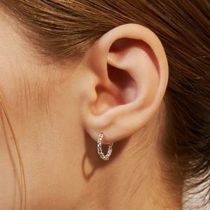[김지영, 김슬기, 오마이걸 효정 착용][sv925] foil one-touch earring