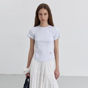 던스트 CURVED HEM SLIM-FIT TOP_UDTS5B225G1