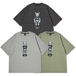 [라이프워크] 공용 실버 3D 피규어 반팔 티셔츠_LW252TS110