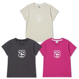 [라이프워크] 여성 빈티지 넘버 슬림핏 반팔 티셔츠_LW252TS807