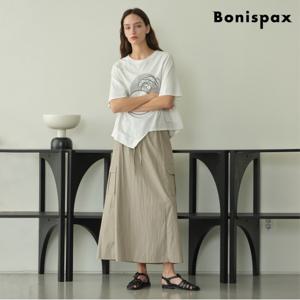 정상가:69,000원ㅣ허리 밴딩 스트랩 카고 롱 스커트 (XP2WH006L0)