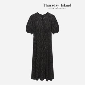 [Thursday Island] 브이넥 잔꽃 패턴 원피스(T234MOP239W)