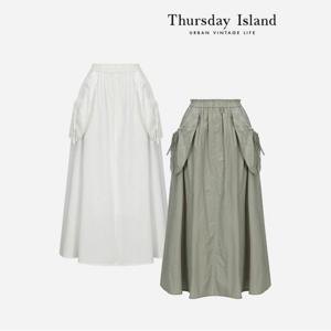 [Thursday Island] 아웃포켓 밴드 스커트(T234MSK239W)