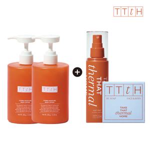 [TTtH]온천수 바디로션 380 2ea +온천수 미스트 100ml+미산성올인원클렌징비누