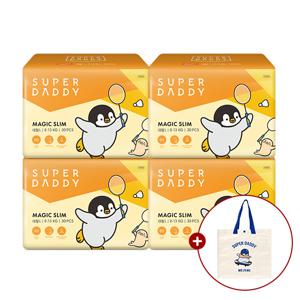 기저귀 미스터펭 매직슬림 팬티 4팩 (대형/특대형/빅형/키즈형)+미스터펭 타포린백