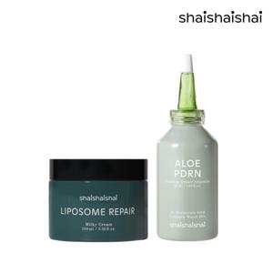 [입문SET] 리포좀 리페어 밀키 크림100ml 1개+알로에 PDRN 쿨링 앰플 50ml 1개