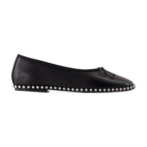 [해외직구] 25SS 알렉산더 왕 플랫 슈즈 30125F047 001 BLACK black