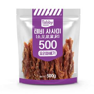테비 사사미 오리꽈배기 500g 강아지간식