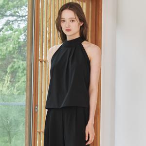 Holter Two Tuck Blouse - Black