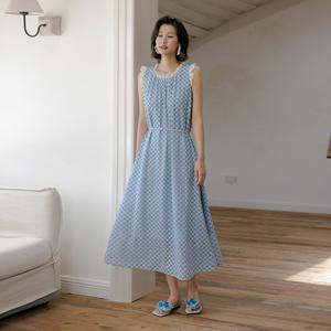 6/26예약배송_LS_Lace stitched sleeveless dress