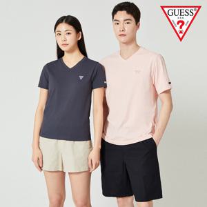 커플 쿨링 고축사 브이넥 반팔티 여 OO2KE440