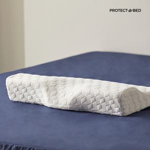 [추가커버제공] [1+1]알러씰 진드기차단 텐셀 방수 3D 경추 메모리폼 베개 34x60cm
