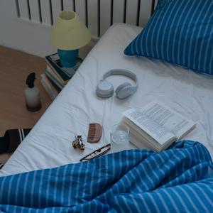 [무케] _시원한 여름집 냉감 양면 차렵이불(Q-이불+베개커버2EA+패드1EA) + 더스트백